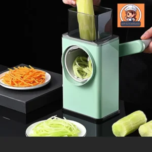 4-in-1 Multi-Purpose Vegetable Slicer with 3 Interchangeable Blades