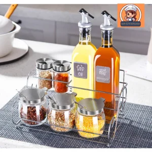 Aileu Glass Spice Jar Set