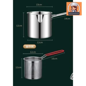 Deep Fryer Pot with Filter Basket