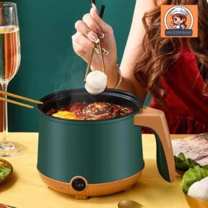 Electric Hot Pot with Temperature Control and Multi-Function Steaming Tray